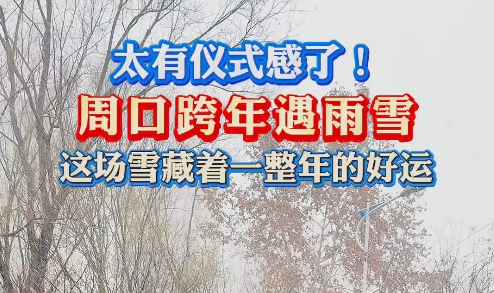 太有儀式感了！周口跨年遇雨雪 這場雪藏著一整年的好運(yùn)